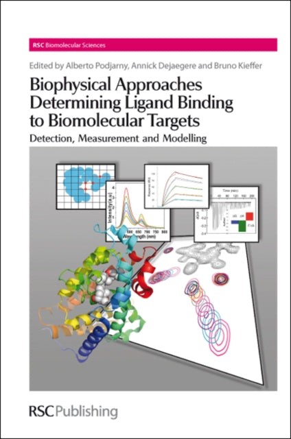 Book cover of: Biophysical Approaches Determining Ligand Binding to Biomolecular Targets. By: Alberto Podjarny