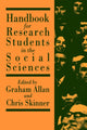 Book cover of: Handbook for Research Students in the Social Sciences