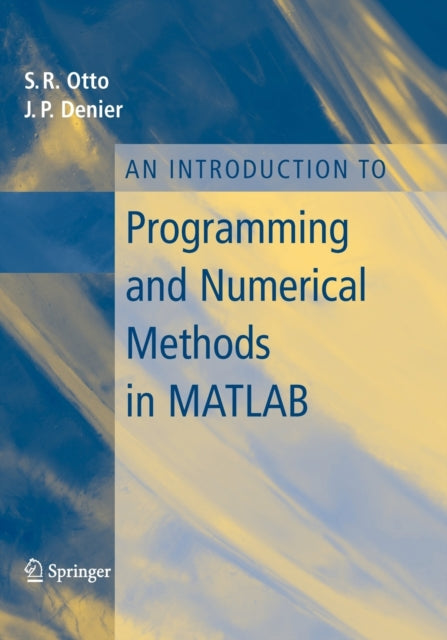 Book cover of: Introduction to Programming and Numerical Methods in MATLAB