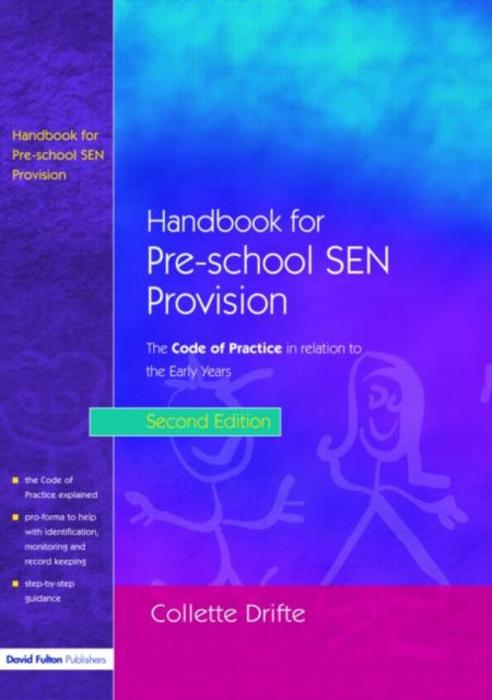 Book cover of: Handbook for Pre-School SEN Provision. By: Chris Spencer