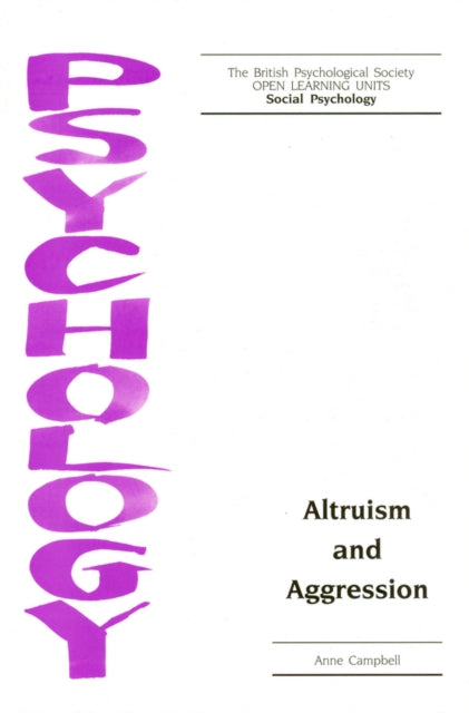 Book cover of: Altruism and Aggression. By: Anne Campbell