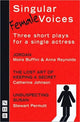 Book cover of: Singular Female Voices. By: Anna Reynolds