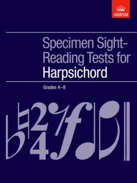 Book cover of: Specimen Sight-Reading Tests for Harpsichord, Grades 4-8