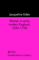 Book cover of: Women In Early Modern England, 1500-1700. By: J. Eales