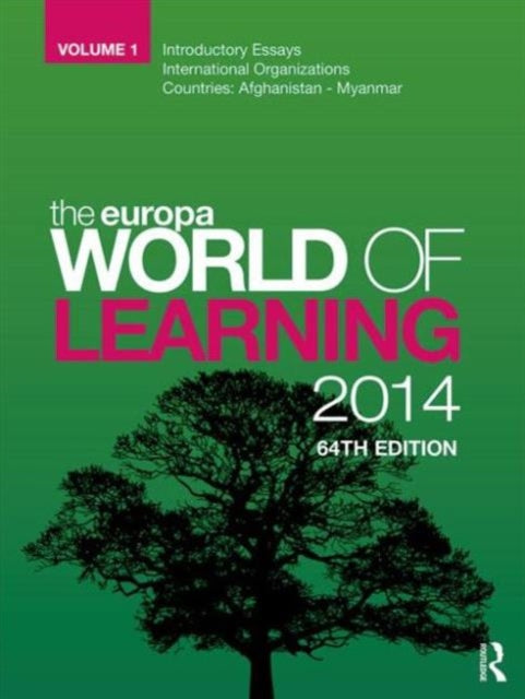 Book cover of: Europa World of Learning 2014. By: Europa Europa Publications