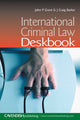 Book cover of: International Criminal Law Deskbook. By: Craig Barker