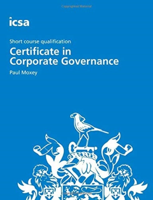 Book cover of: Certificate in Corporate Governance. By: MOXEY