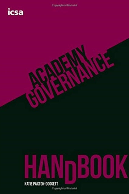 Book cover of: Academy Governance Handbook. By: PAXTON-DOGGETT