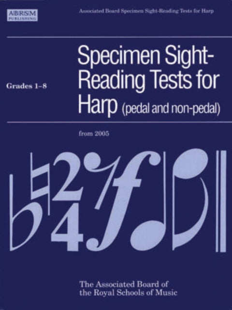 Book cover of: Specimen Sight-Reading Tests for Harp, Grades 1-8 (pedal and non-pedal)