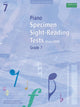 Book cover of: Piano Specimen Sight-Reading Tests, Grade 7. By: DIVERS AUTEURS