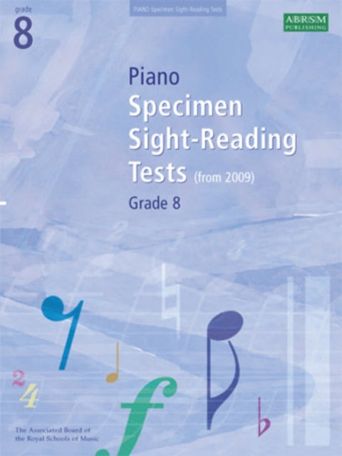 Book cover of: Piano Specimen Sight-Reading Tests, Grade 8. By: DIVERS AUTEURS