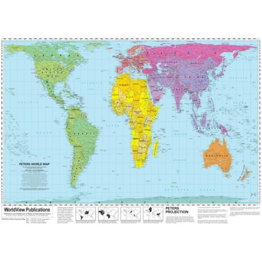 Book cover of: World View Peters Projection Map