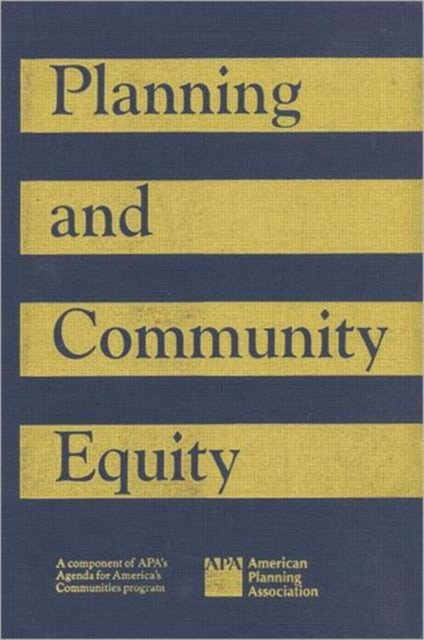 Book cover of: Planning and Community Equity