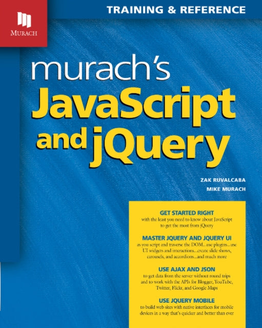 Book cover of: Murach's JavaScript & JQuery