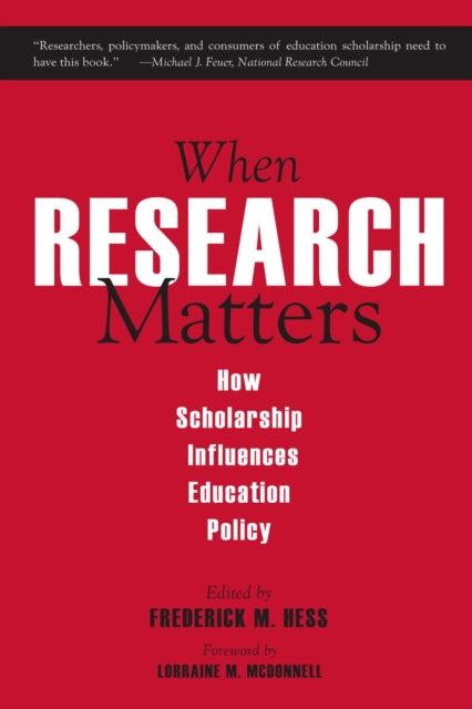 Book cover of: When Research Matters