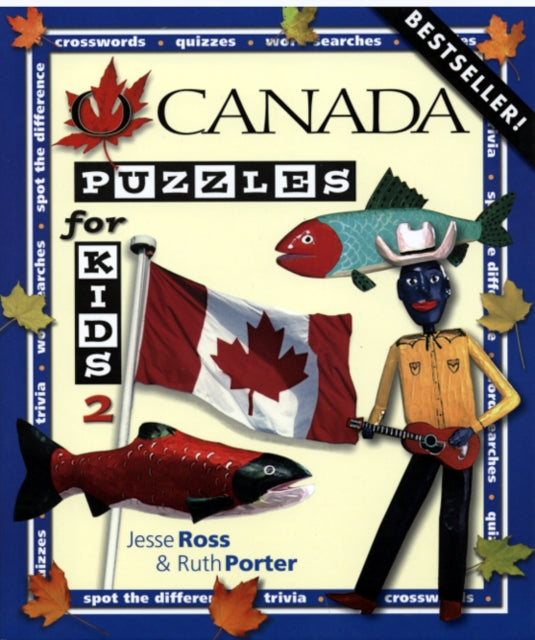 Book cover of: O Canada Puzzles for Kids Book 2. By: Ross Jesse