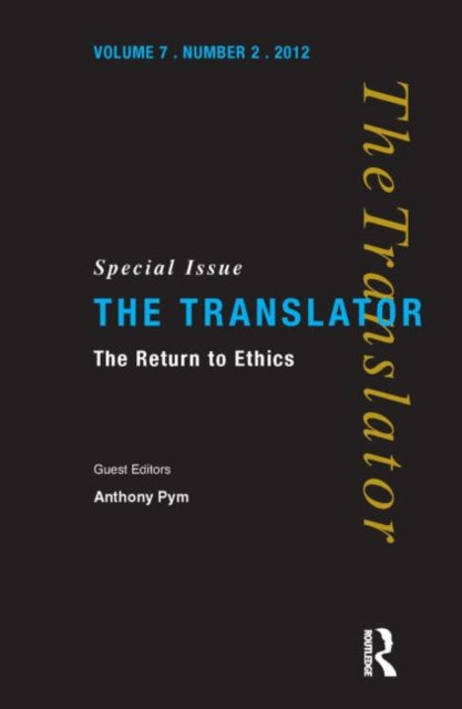 Book cover of: Return to Ethics. By: Anthony Pym