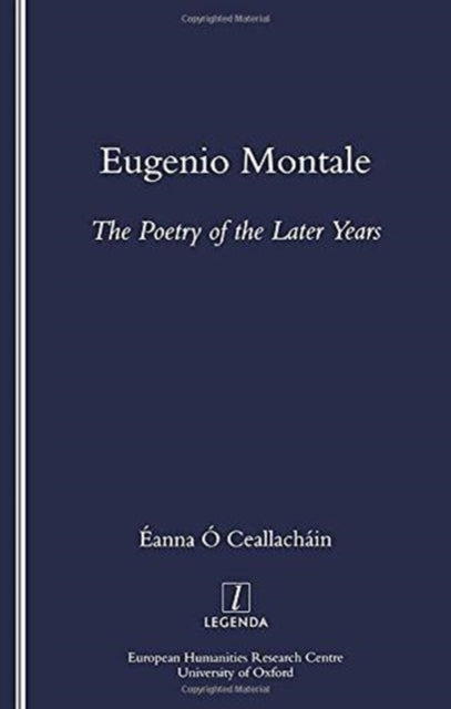 Book cover of: Eugenio Montale. By: Eanna O'Ceallachain