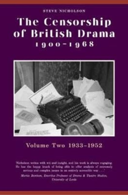 Book cover of: Censorship of British Drama 1900-1968 Volume 2. By: Steve Nicholson