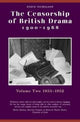 Book cover of: Censorship of British Drama 1900-1968 Volume 2. By: Steve Nicholson