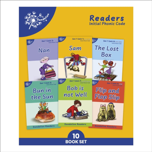Book cover of: Phonic Books Dandelion Readers Set 1 Units 1-10. By: Reis-Frankfort, Tamar, Tweedie, Wendy
