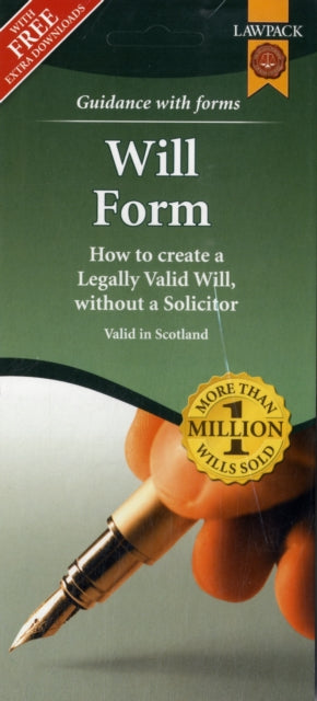 Book cover of: Last Will & Testament Form Pack for Scotland