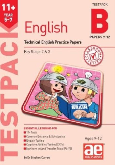 Book cover of: 11+ English Year 5-7 Testpack B Practice Papers 9-12