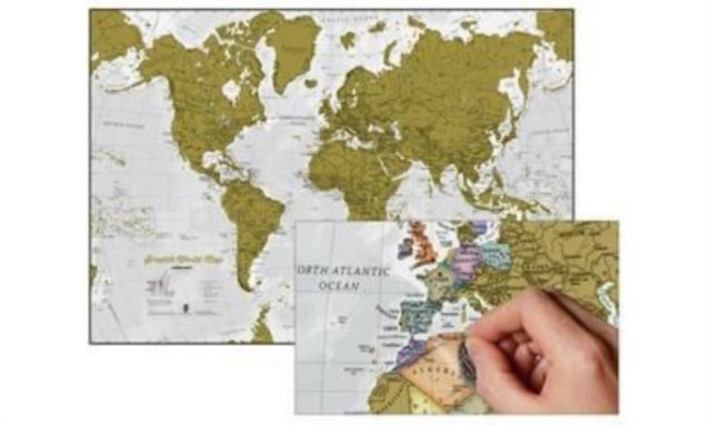 Book cover of: Scratch the World wall map