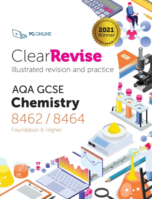 Book cover of: ClearRevise AQA GCSE Chemistry 8462/8464. By: Pg Online