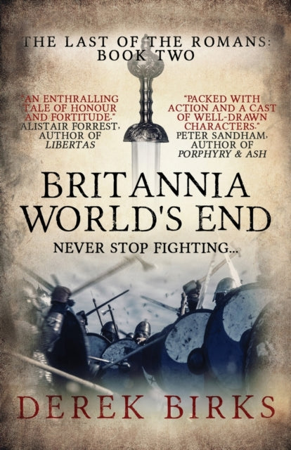 Book cover of: Britannia: World's End. By: Derek Birks