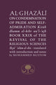 Book cover of: Al-Ghazali on the Condemnation of Pride and Self-Admiration. By: al-Ghazzālī