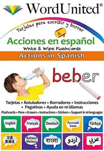 Book cover of: Actions in Spanish. By: WordUnited
