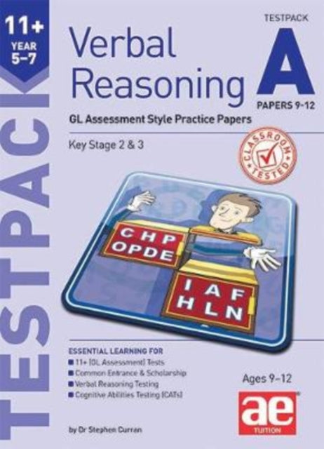 Book cover of: 11+ Verbal Reasoning Year 5-7 GL & Other Styles Testpack A Papers 9-12