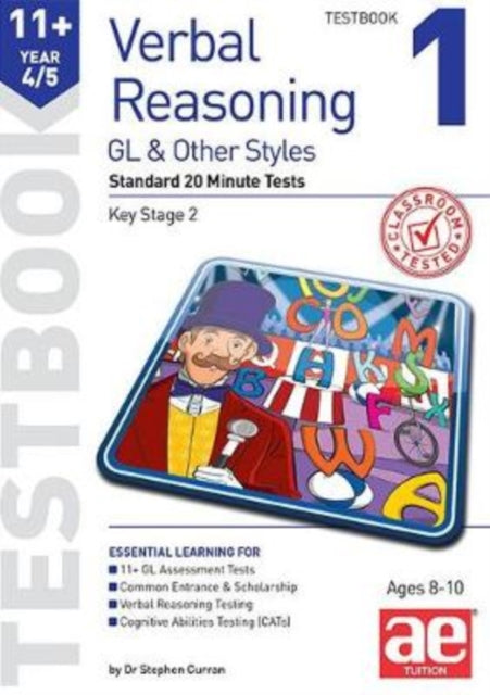 Book cover of: 11+ Verbal Reasoning Year 4/5 GL & Other Styles Testbook 1