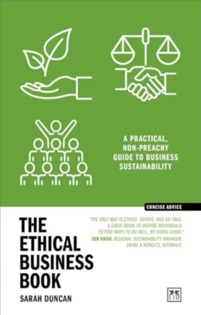 Book cover of: Ethical Business Book. By: Sarah Duncan