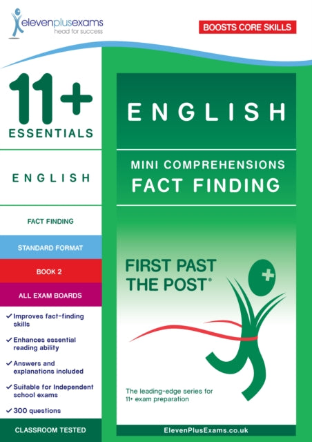 Book cover of: 11+ Essentials English: Mini-Comprehensions Fact-Finding Book 1