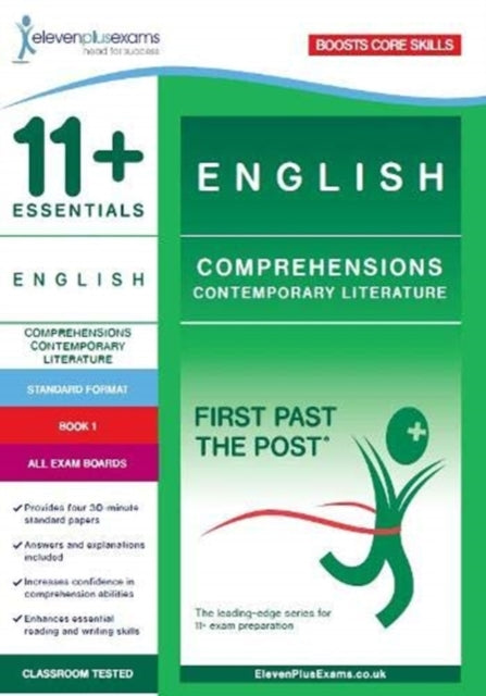 Book cover of: 11+ English Comprehensions: Contemporary Literature Book 1 (Standard Format)