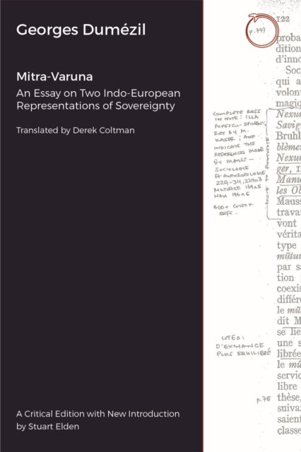 Book cover of: Mitra-Varuna - An Essay on Two Indo-European Representations of Sovereignty. By: Georges Dumézil