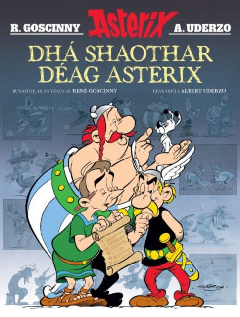 Book cover of: Dha Shaothar Deag Asterix ( Leabhair Mhaisithe Asterix / Asterix Illustrated Albums in Irish)