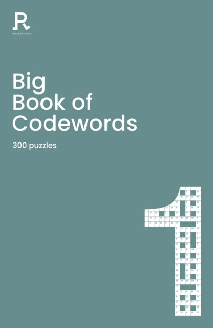 Book cover of: Big Book of Codewords Book 1. By: Richardson Puzzles Richardson Puzzles and Games