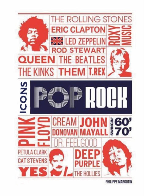 Book cover of: Pop Rock Icons. By: Philippe Margotin