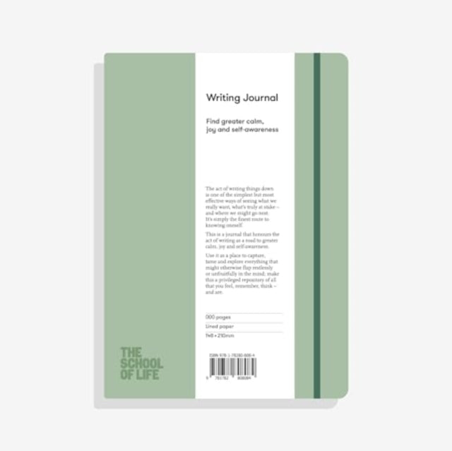 Book cover of: School of Life Writing Journal - Sage. By: The School of Life