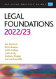 Book cover of: Legal Foundations 2022/2023. By: Keir Bamford