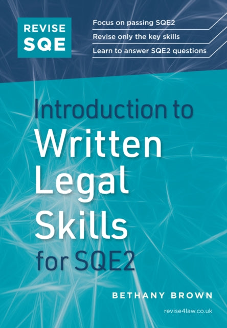Book cover of: Revise SQE Introduction to Written Legal Skills for SQE2