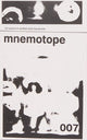 Book cover of: mnemotope 007