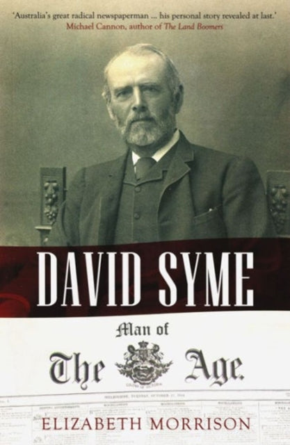 Book cover of: David Syme. By: Elizabeth Morrison