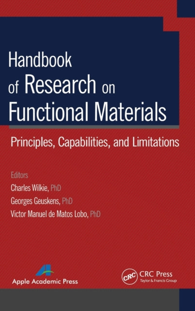 Book cover of: Handbook of Research on Functional Materials. By: Charles A. Wilkie