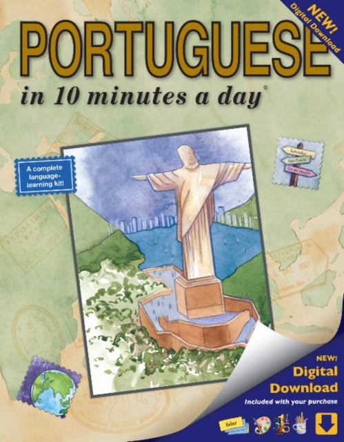 Book cover of: PORTUGUESE in 10 minutes a day. By: Kristine K Kershul