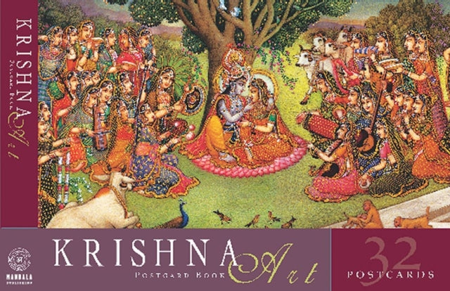 Book cover of: Krishna Art Postcard Book. By: B.G. Sharma
