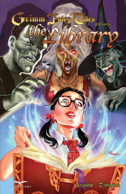 Book cover of: Grimm Fairy Tales: The Library. By: Zenescope